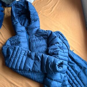 North country Blue Puffer Jacket with Hood